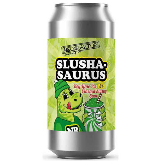 Neon Raptor Slushasaurus Key Lime Pie Slushy Sour 5.0%