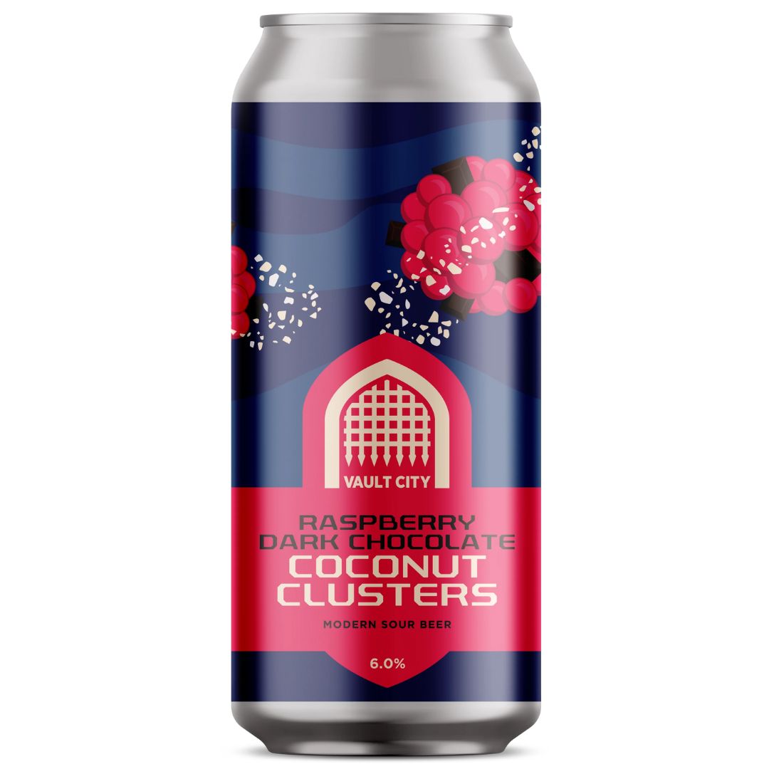 Vault City Raspberry Dark Chocolate Coconut Clusters Sour 6.0%