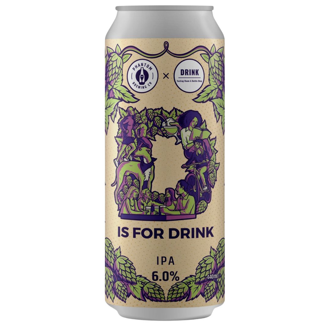 Phantom x DRINK D Is For DRINK IPA 6.0%