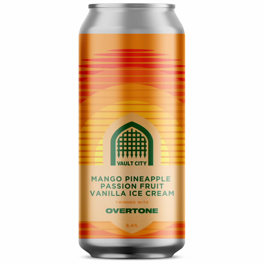 Vault City x Overtone Mango Pineapple Passionfruit Vanilla Ice Cream Sour 8.4%