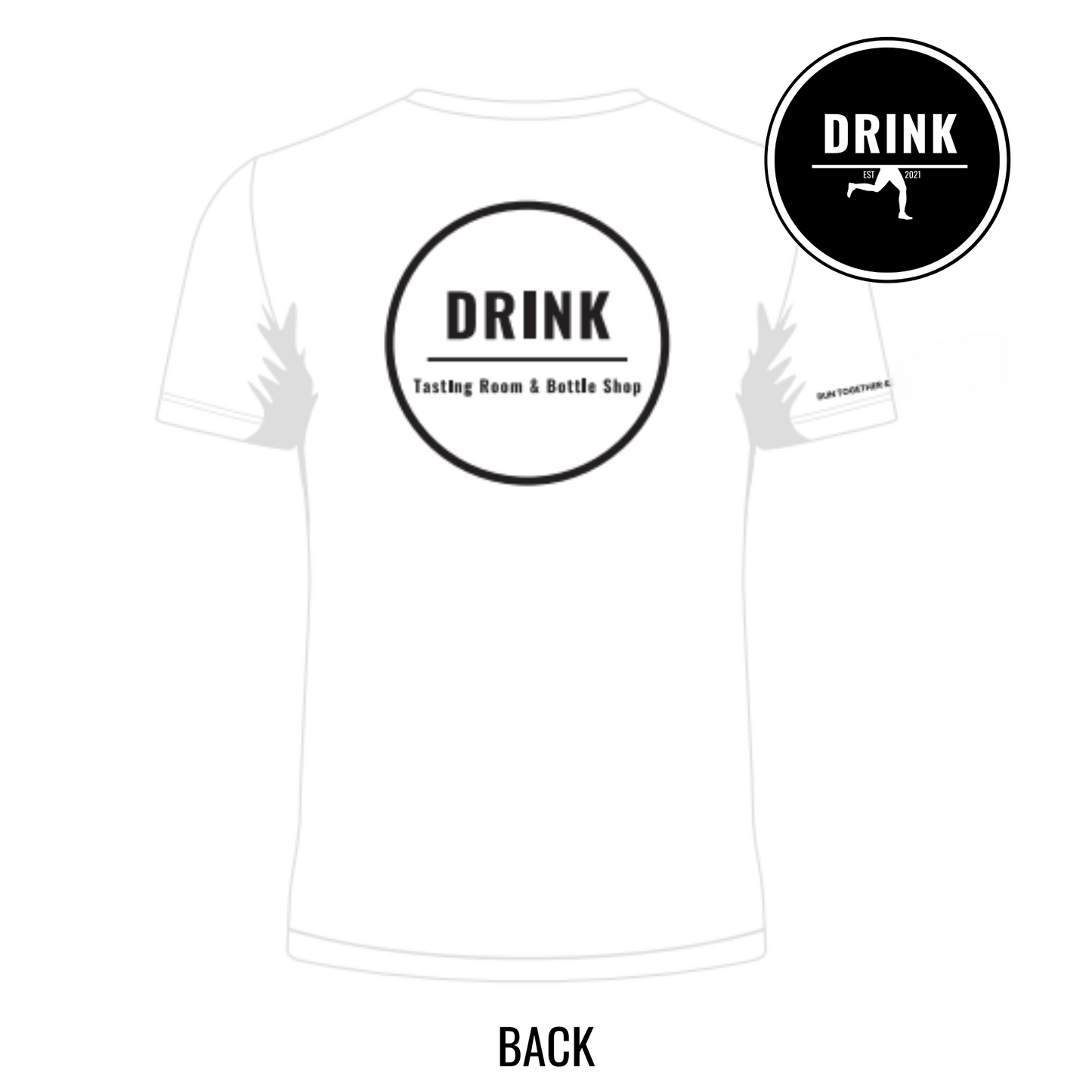 Run 2 DRINK Technical T-shirt - White