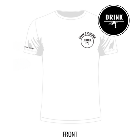 Run 2 DRINK Technical T-shirt - White