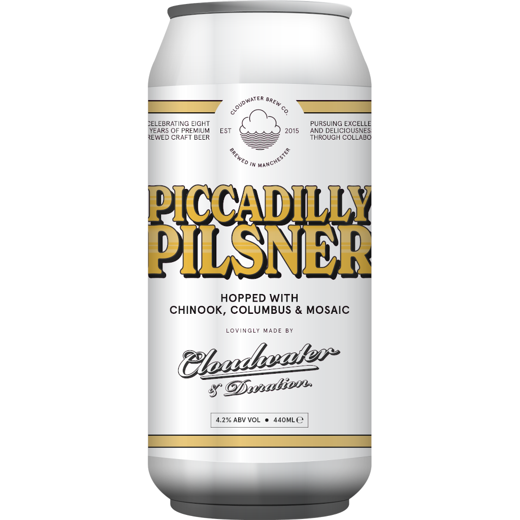 Cloudwater x Piccadilly Pilsner 4.2%