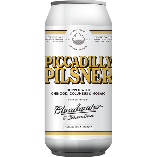 Cloudwater x Piccadilly Pilsner 4.2%